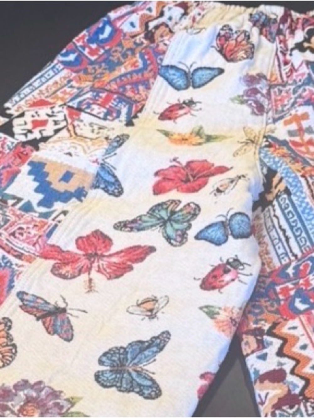 POL Flutterbloom Pants - Cream Multi, Size Small - Picture 9 of 14